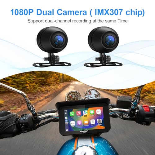 5" Waterproof Touch Screen Motorcycle Carplay Android Auto R78707