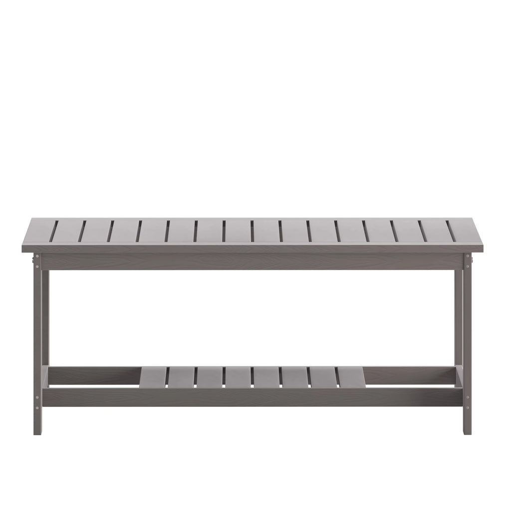 Gray Two Tiered Adirondack Coffee Table V8695
