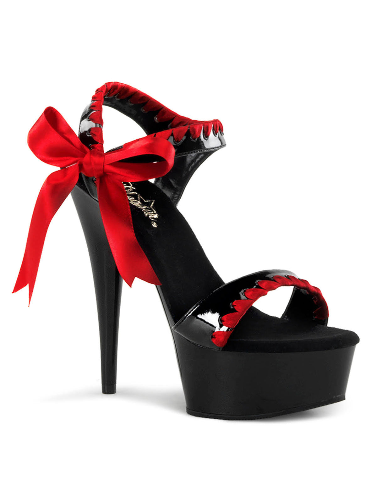 Black Red Ankle Boots P29277