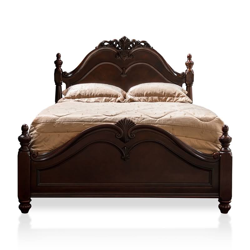 Queen Poster Bed in Cherry T38768