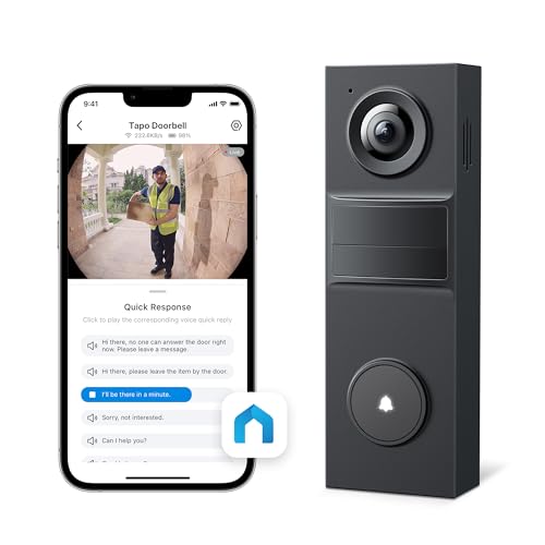 2K 5MP Wired Smart Video Doorbell Camera with Color Night Vision U858444