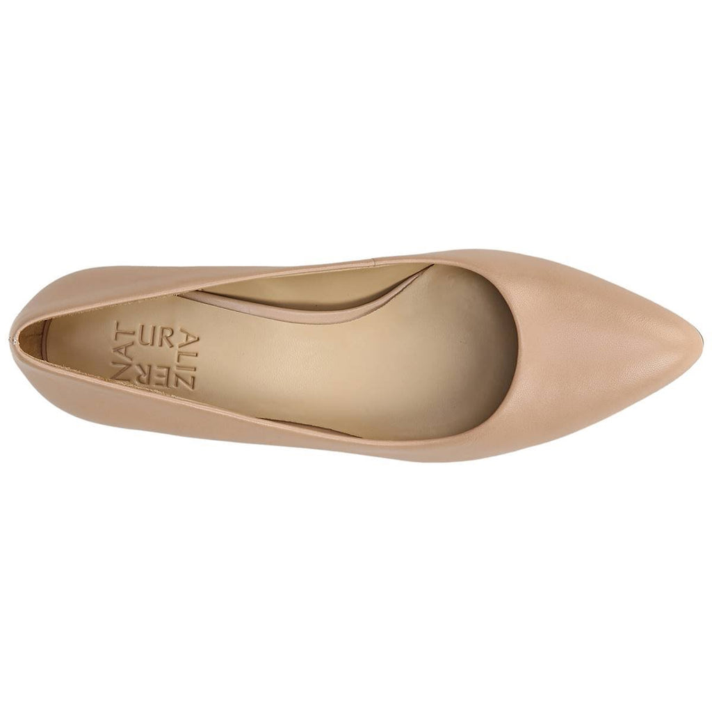 Black Leather Pumps V15881