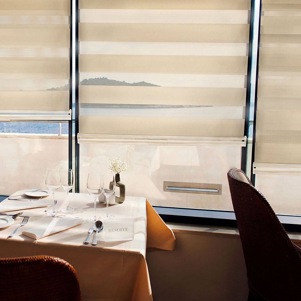 Zebra Roller Shades, 66 inch x 72 inch C746
