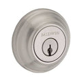Satin Nickel Double Cylinder Round Deadbolt E1358