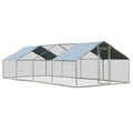 26.2 x 9.5 ft Walk-in Chicken Coop with Roof Cover Y806808