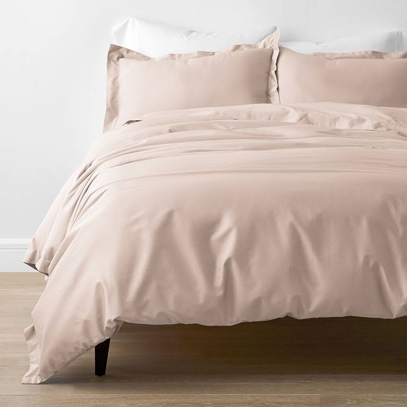 Orange/Coral Twin Cotton Bamboo Sateen Duvet Cover B9822