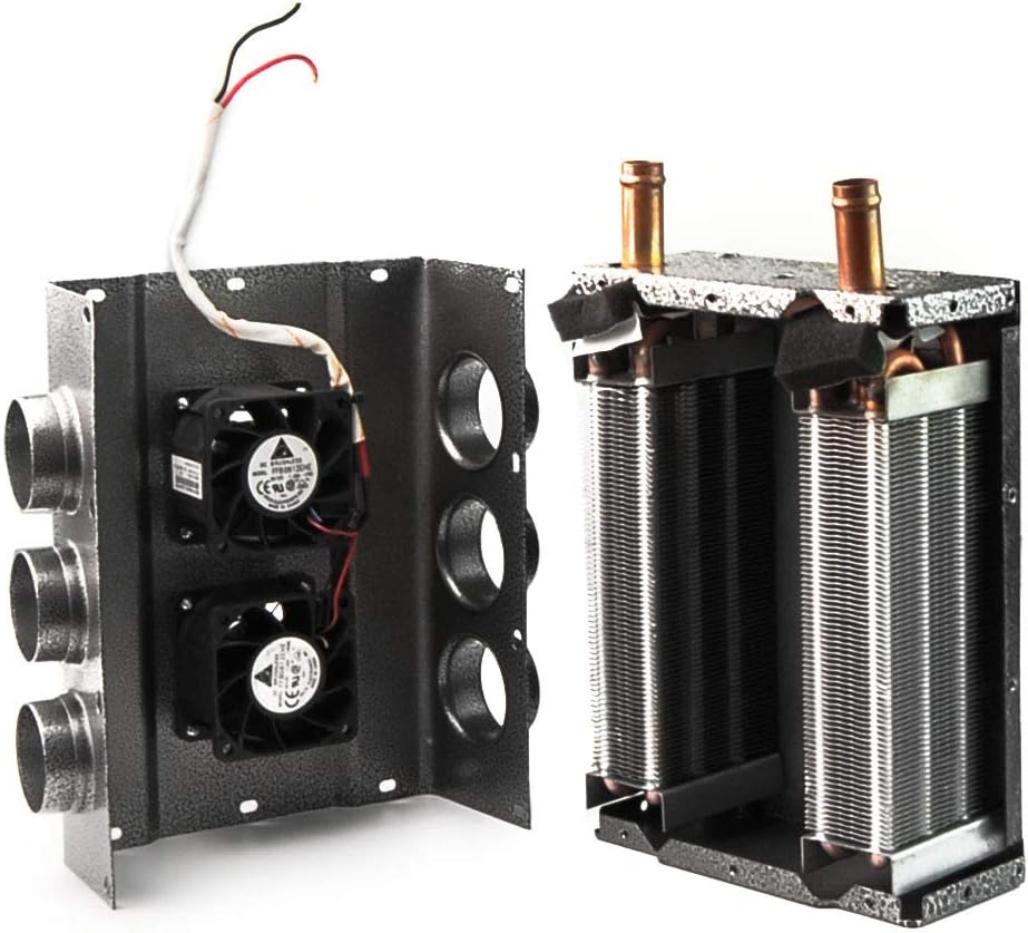 Compact 12V Dual Sides 6 Vents Heater with Speed Switch, Pack of 2 M9967
