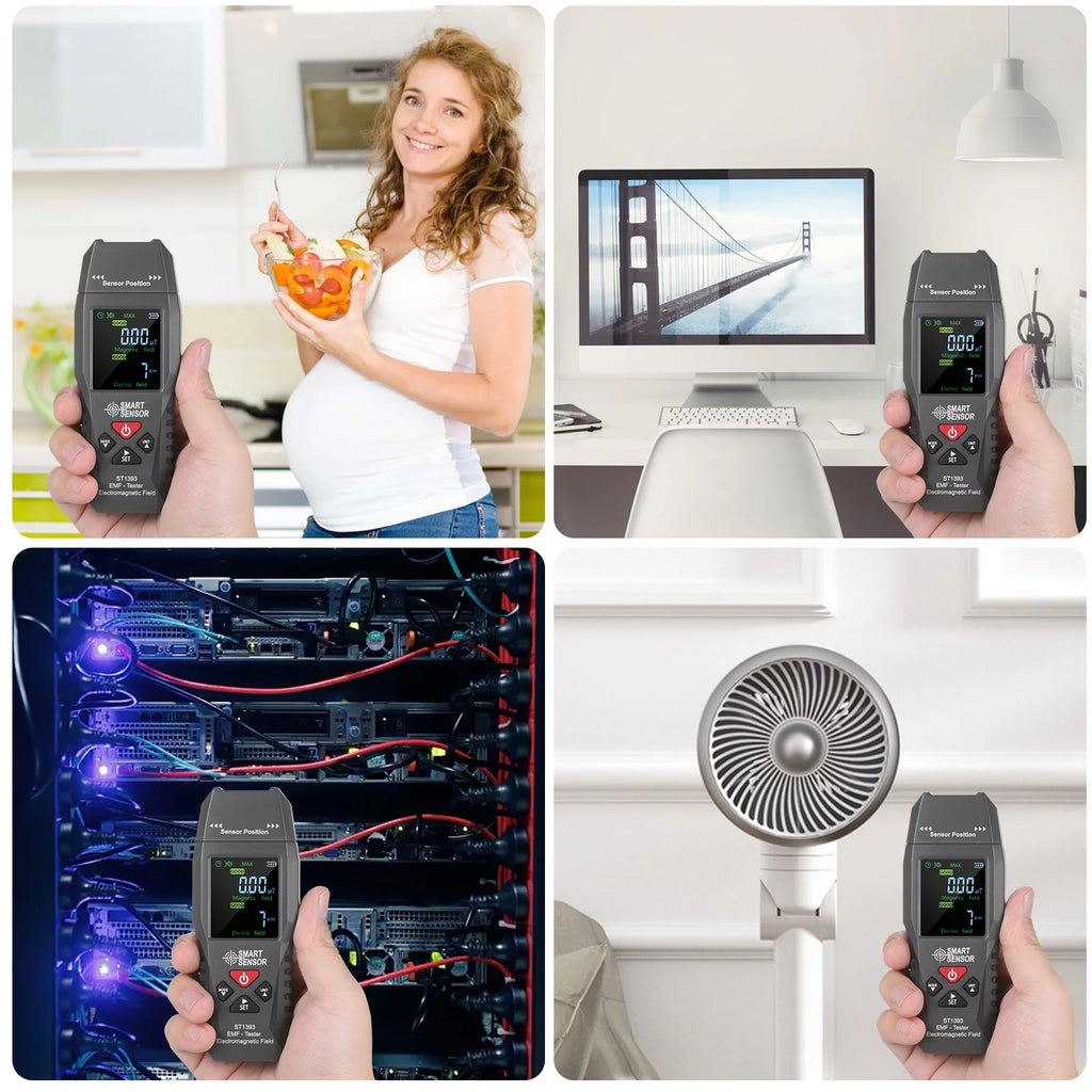 Handheld Digital LCD EMF Meter Electromagnetic Field Detector U823418