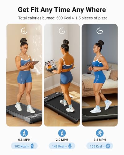 Walking Pad Treadmill Under Desk with Remote Control LED Display N2361