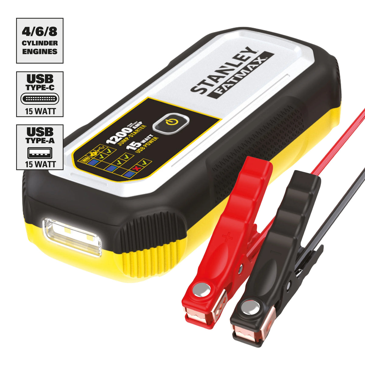 1200 Amp Lithium Jump Starter with USB Power Bank B7644