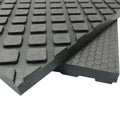 Black Heavy Duty Rubber Floor Protection Mat U195743