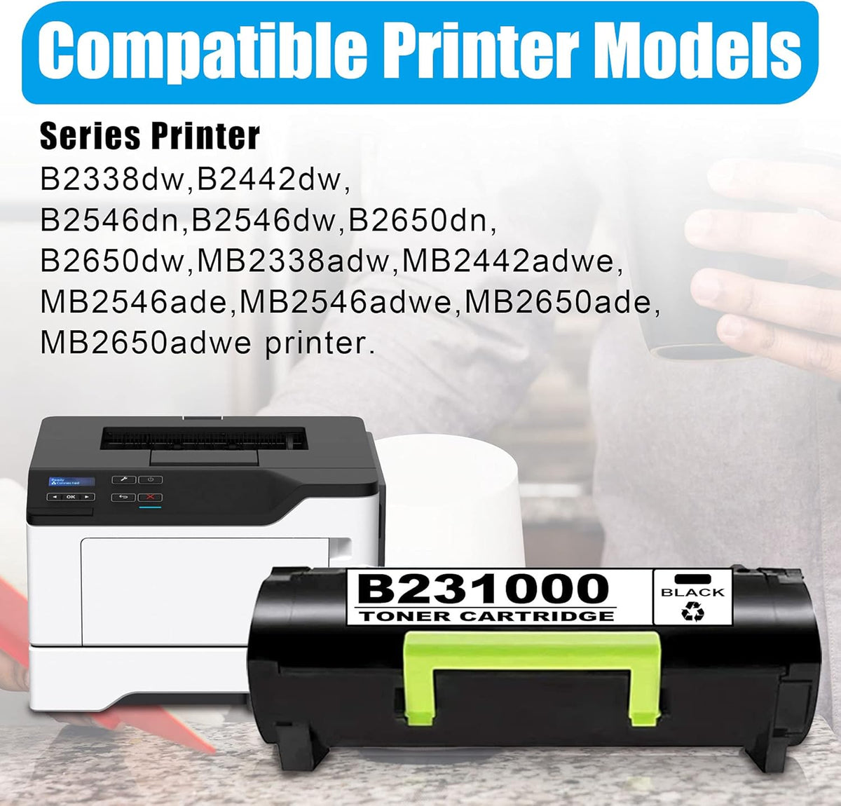 Black Compatible Toner Cartridge C395