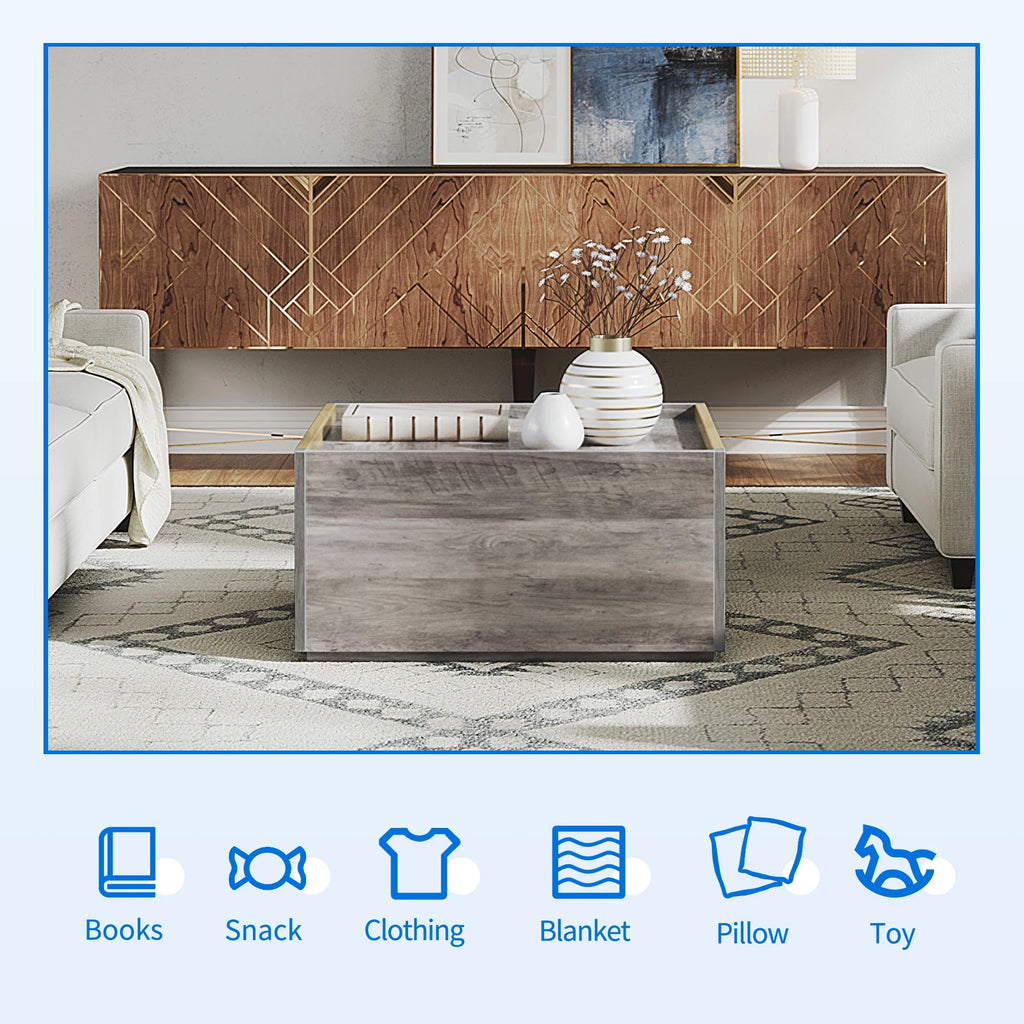 Square Coffee Table with Storage G92685
