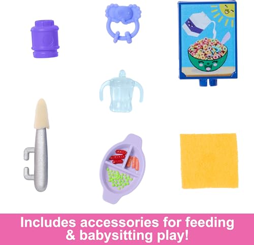 Barbie Skipper Doll & Playset with Accessories, Color-Change Toy H3337