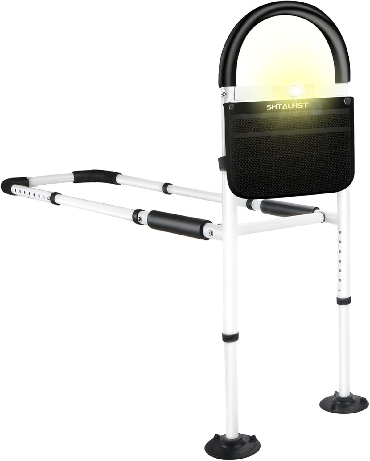Adjustable Bed Safety Rails with Motion Light & Storage Pocket R8992