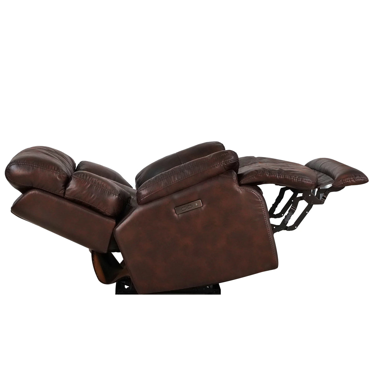 Chocolate Brown Leather Power Recliner with Power Headrest X976382