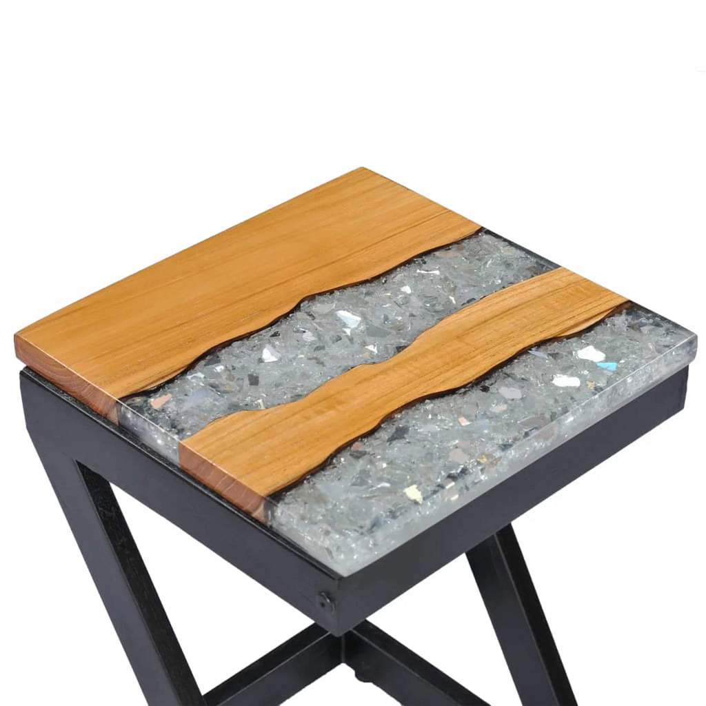 Teak Wood and Polyresin Coffee Table R2908