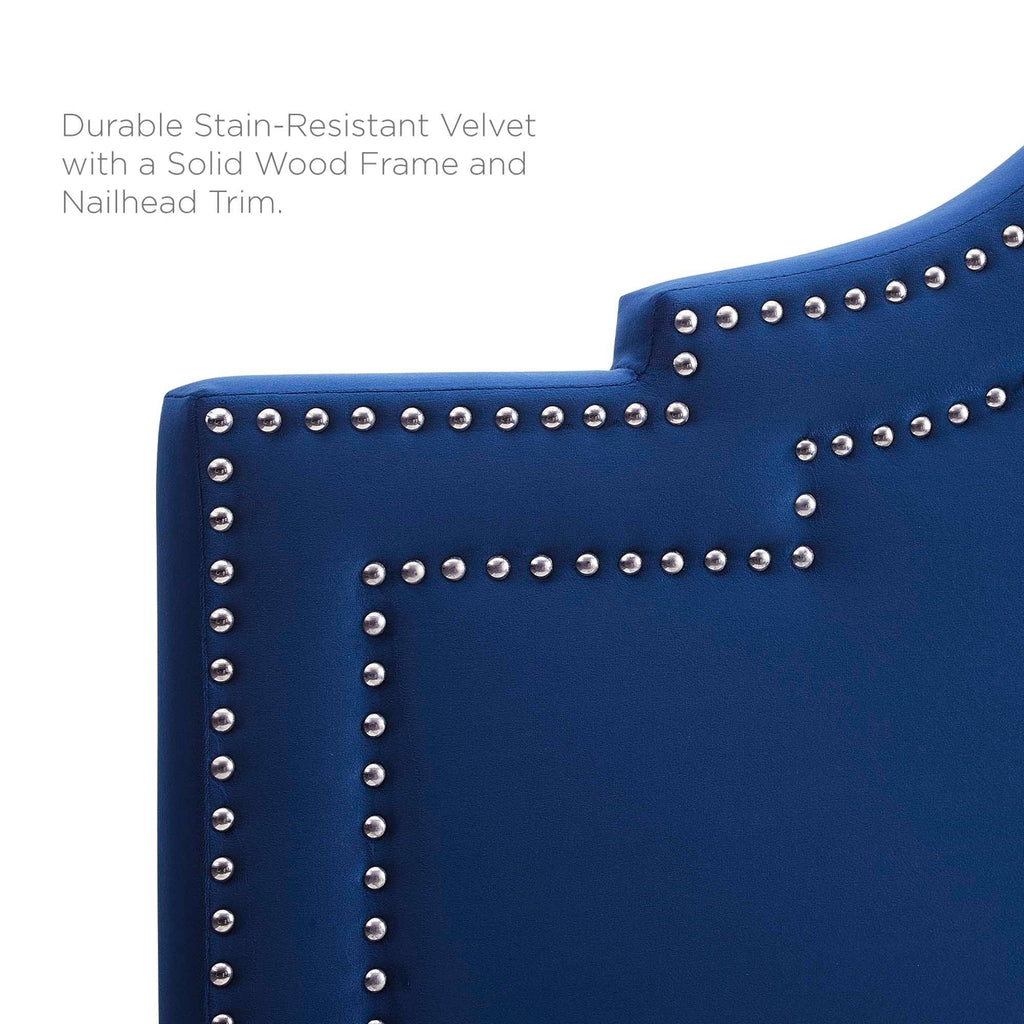King California King Velvet Headboard G55124