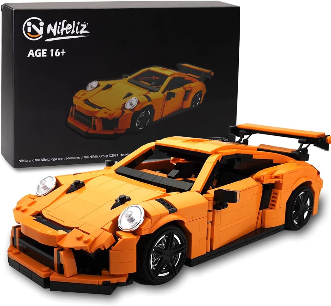 1:14 Scale Sports Car Building Blocks Set 1072 Pcs W865588