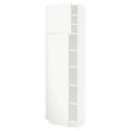 White High Cabinet with shelves and 2 Doors W8506