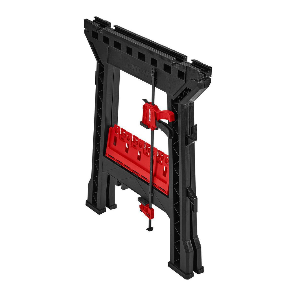 Polypropylene Folding Sawhorse with Bar Clamp G992