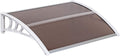 White Polycarbonate Door Canopy 120 x 40 U2620