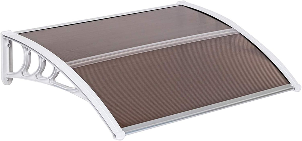 White Polycarbonate Door Canopy 120 x 40 U2620
