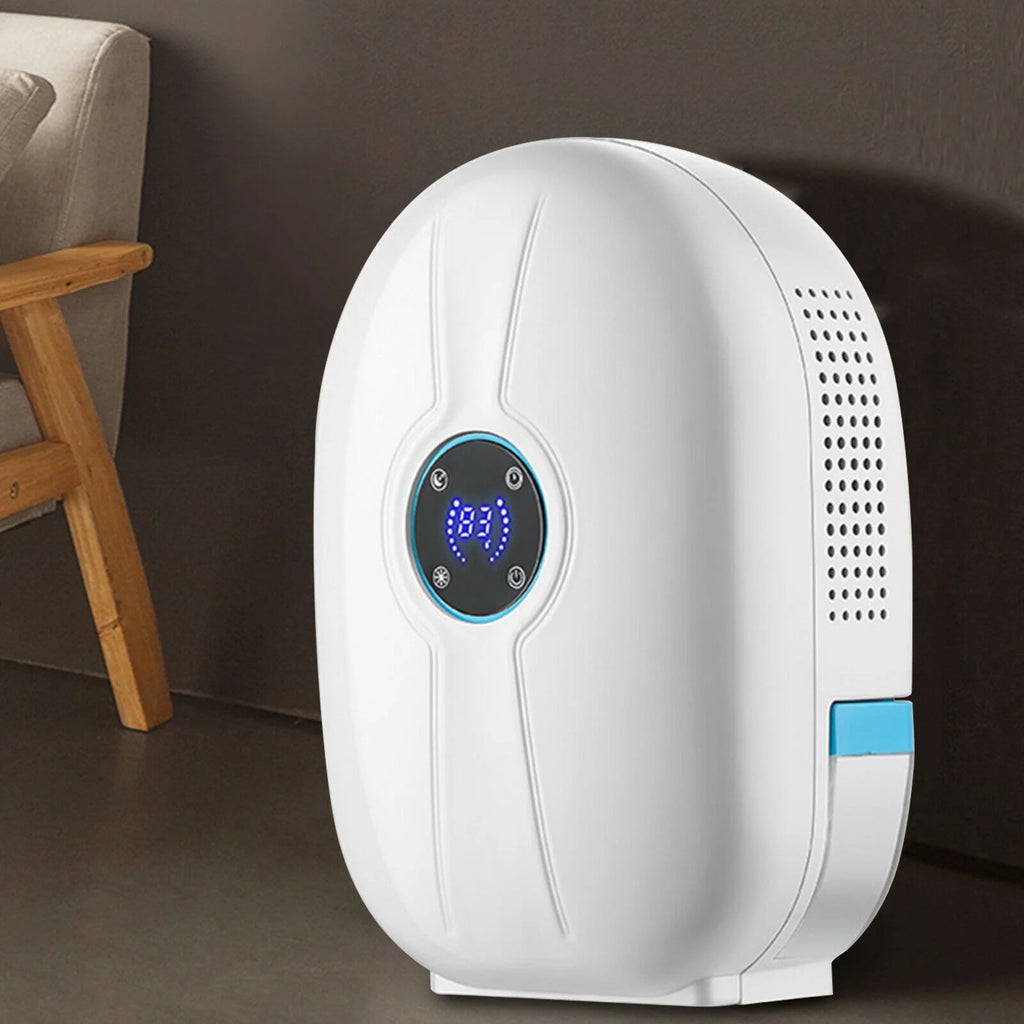 Mini Remote Control Dehumidifier 500ml Water Tank White F54361
