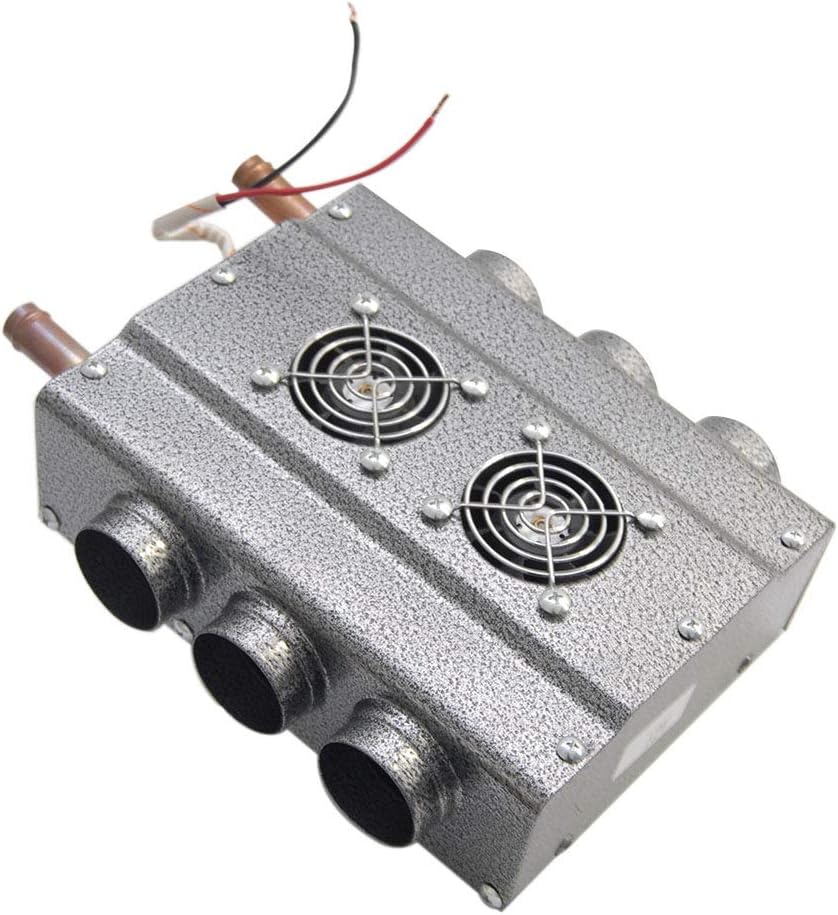 Compact 12V Dual Sides 6 Vents Heater with Speed Switch, Pack of 2 M9967