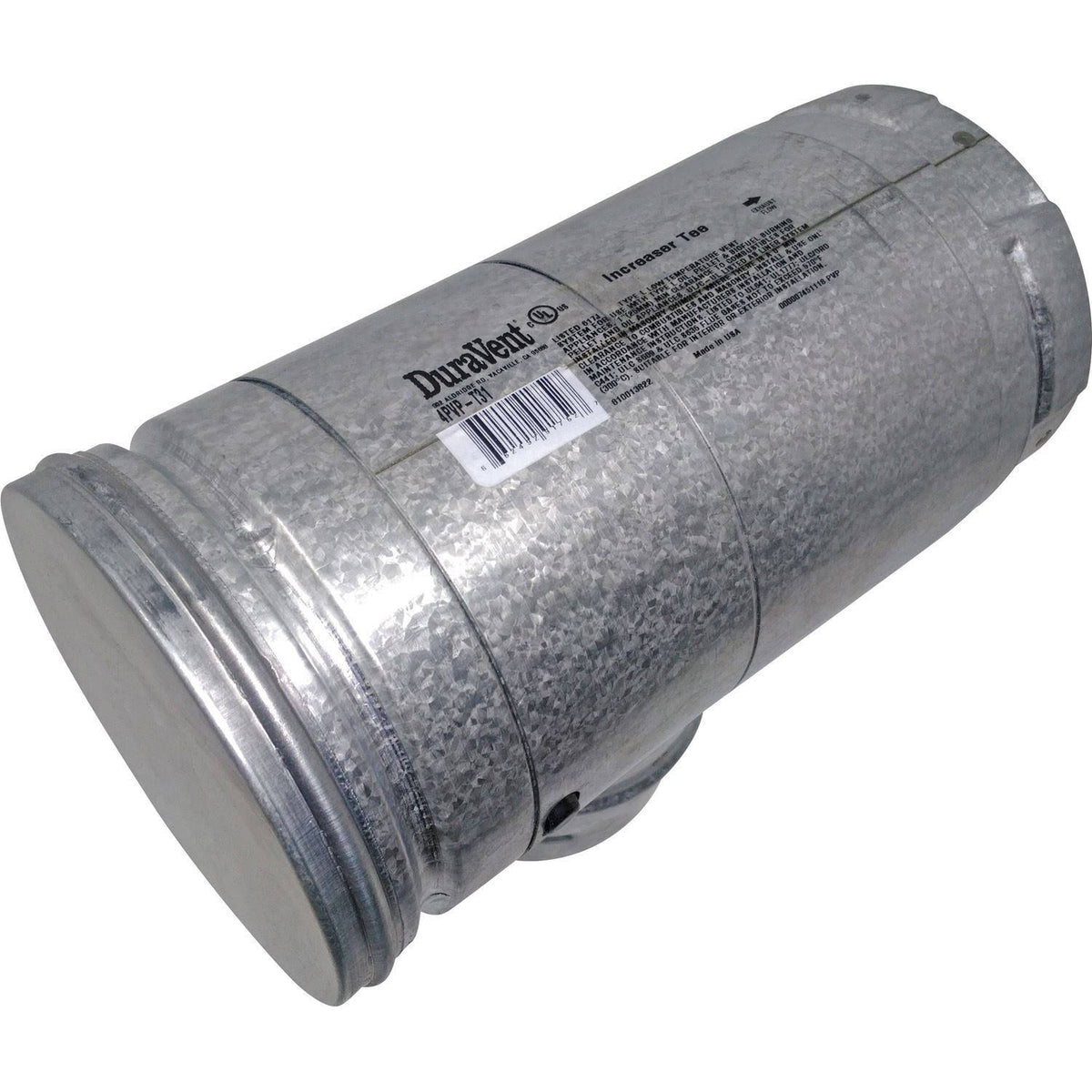 4 inch PelletVent Pro Increaser Tee Clean-Out Cap Stainless Q847