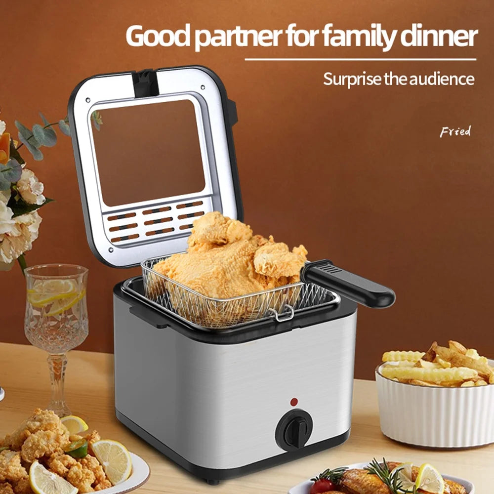 2.5L 1000W Stainless Steel Electric Fryer Y705267