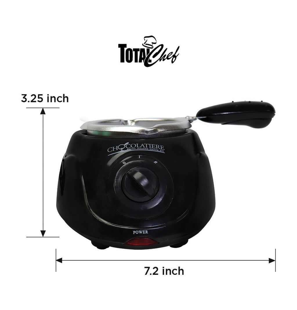 Black Chocolatiere Mini Fondue Pot and Candy-Maker D855