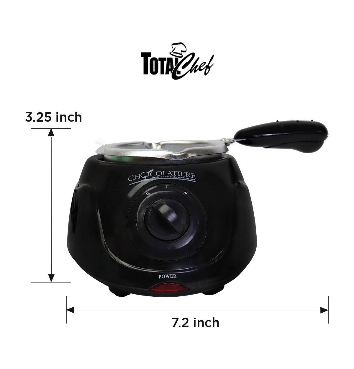 Black Chocolatiere Mini Fondue Pot and Candy-Maker D855