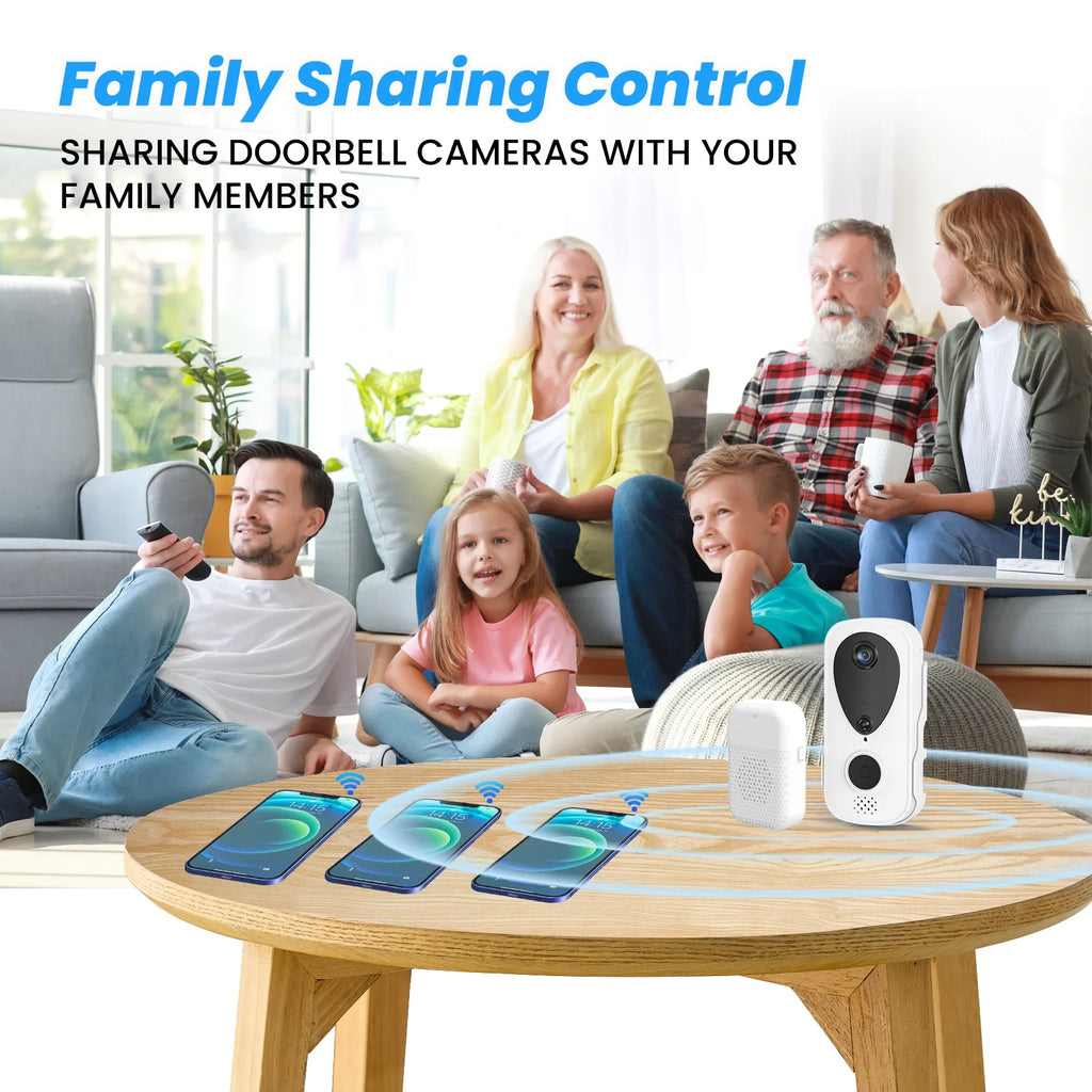 Wireless Video Doorbell with Chime, 2 Way Audio, Night Vision X68032
