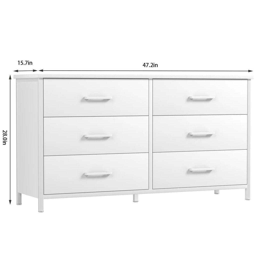 6 Drawer Wood Dresser J221325