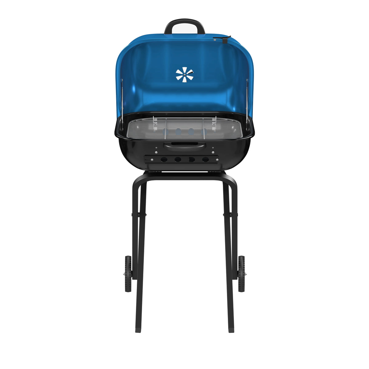Portable Steel Charcoal Grill in Blue F8553