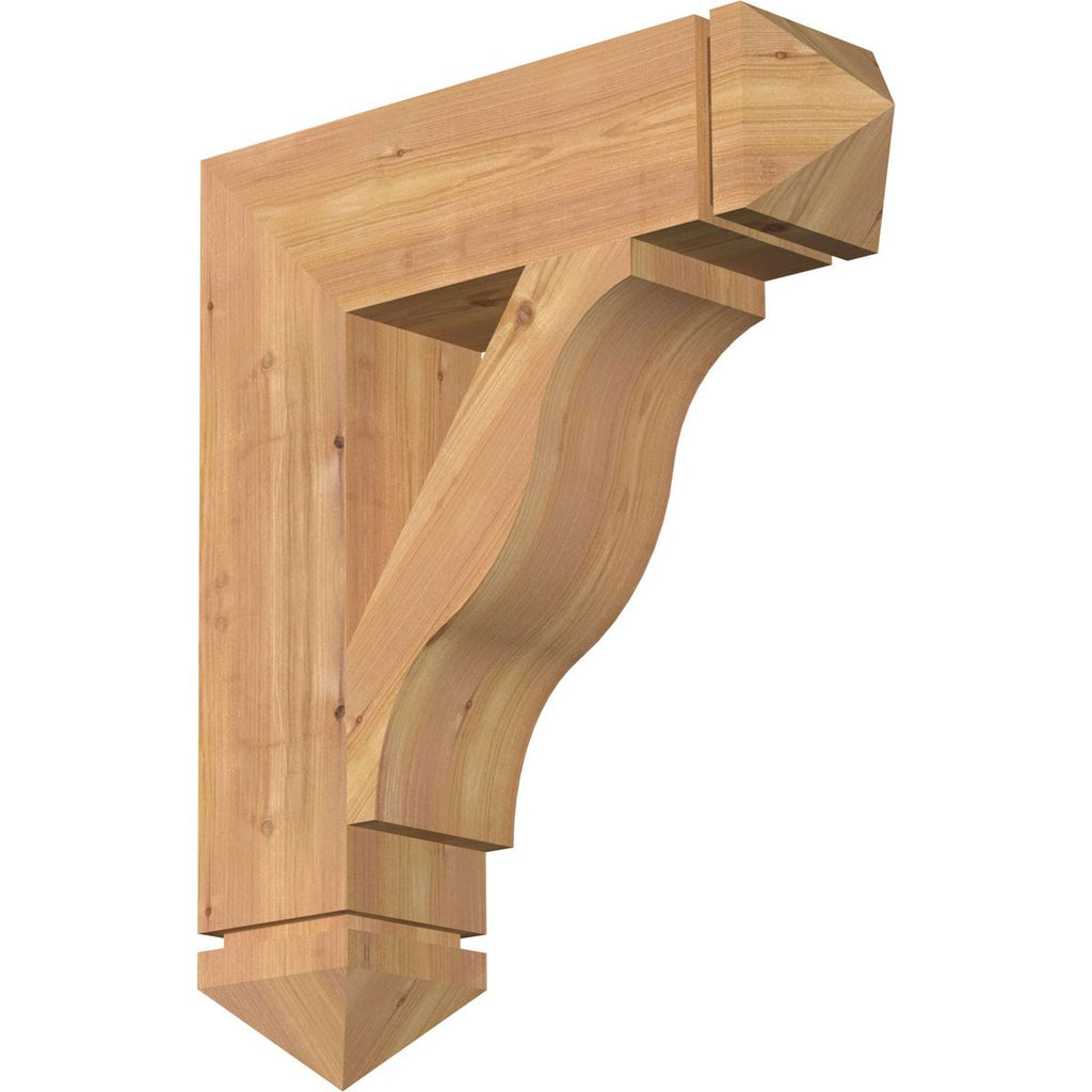 Western Red Cedar Smooth Bracket E1477