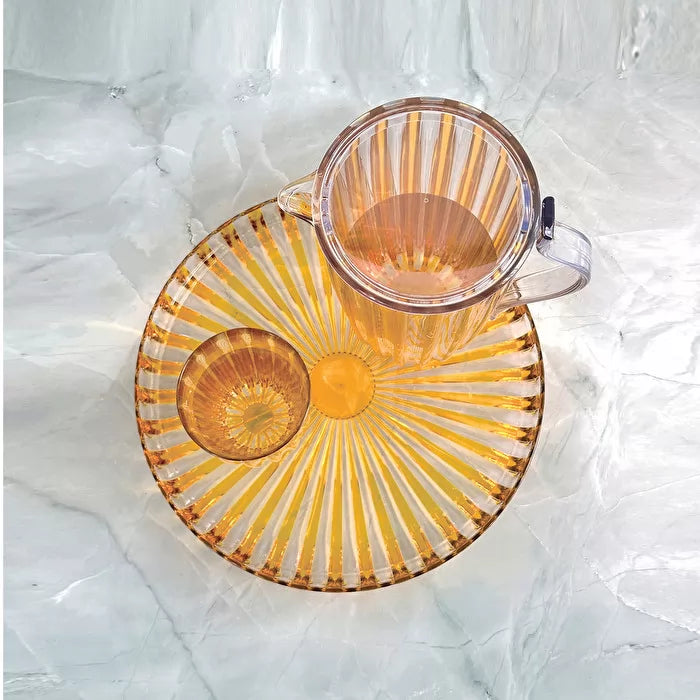 Round Tray Amber F3018