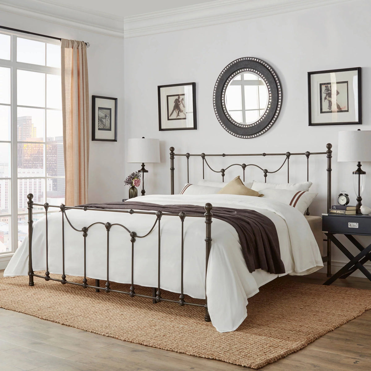King Metal Bed P66189