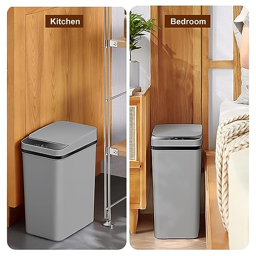 2.5 Gallon Touchless Sensor Bathroom Trash Can W650