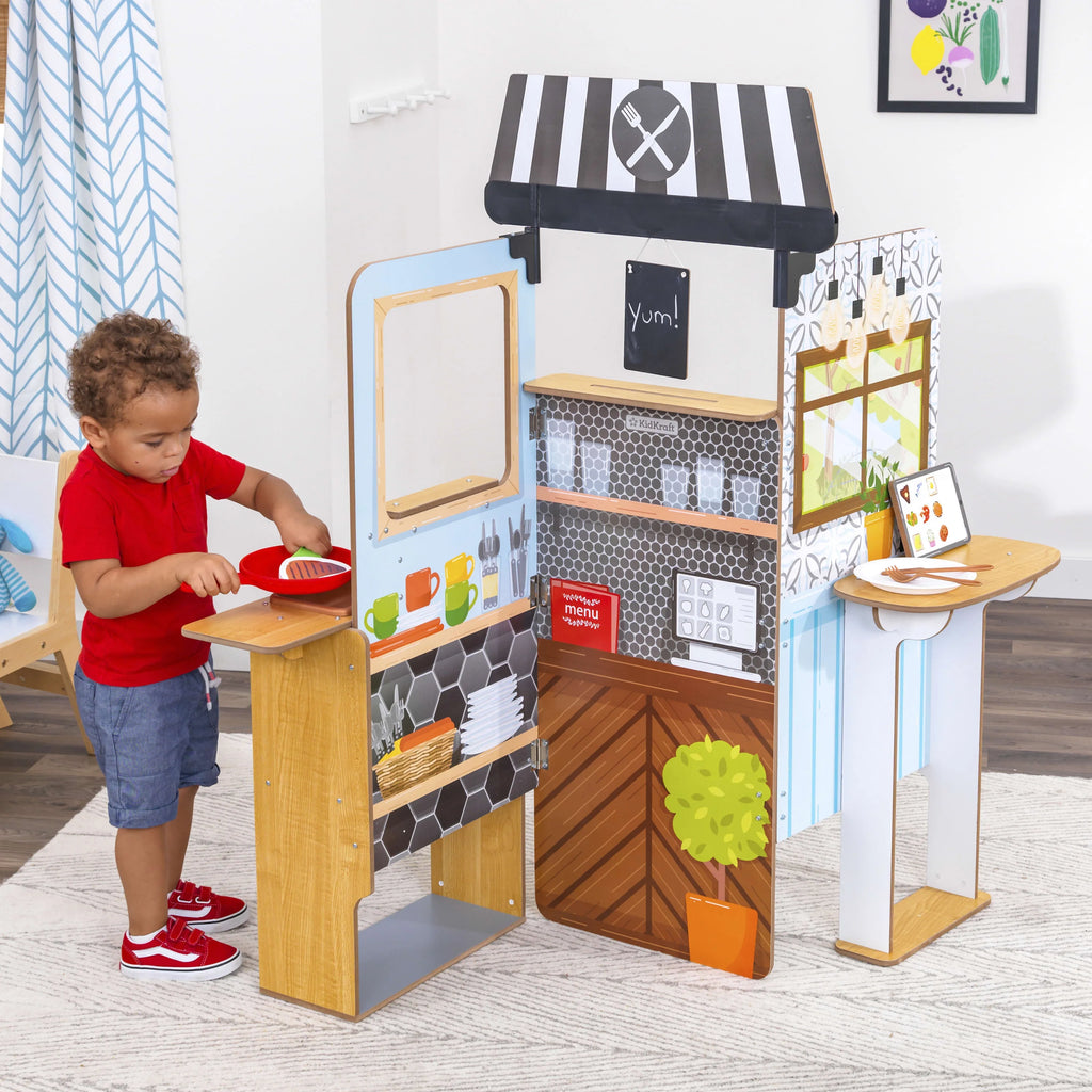 18 Accessories Wooden Restaurant Pop-Up X81155