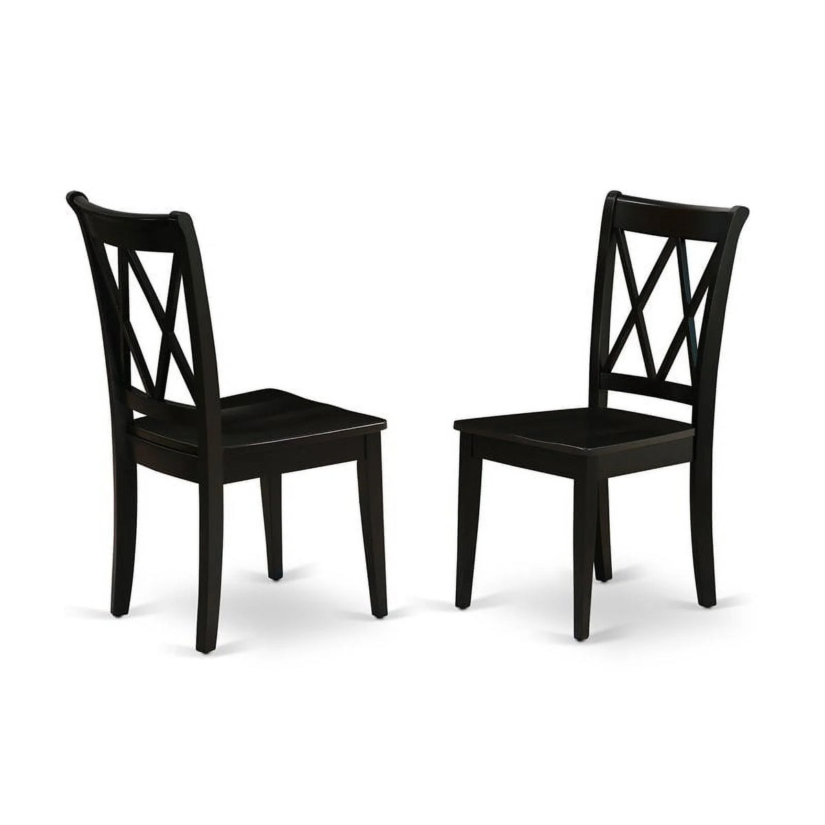 9 Piece Black Wood Dining Table Set H168214