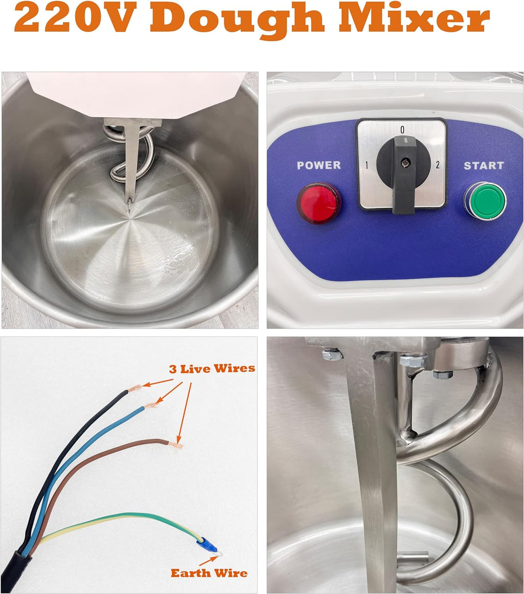 60L Commercial Stainless Steel Dough Mixer F49389