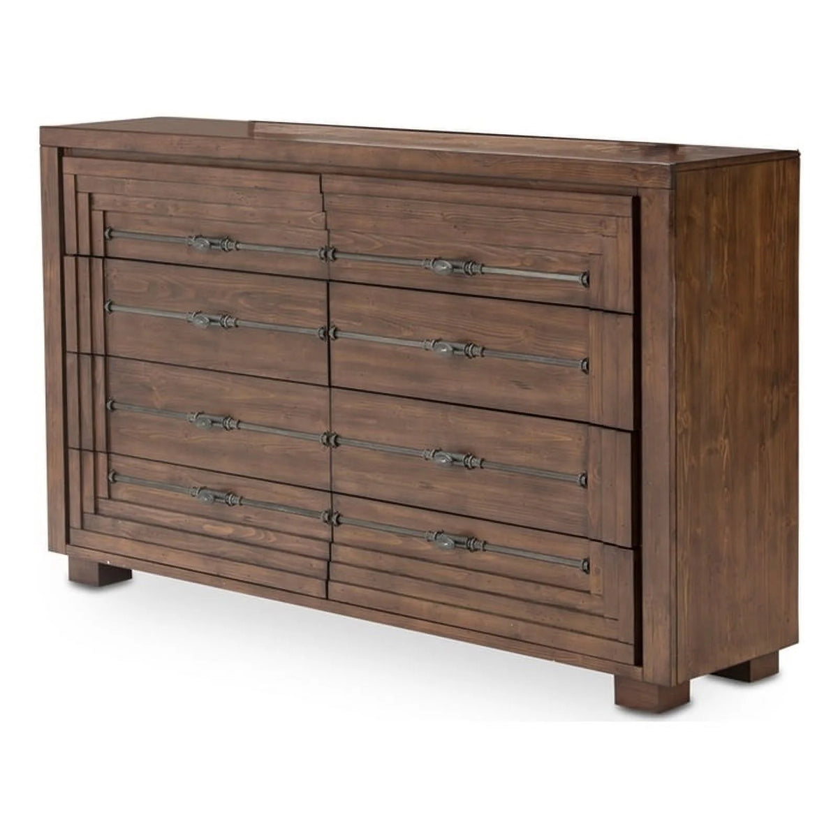 Wood Dresser in Rustic Ranch Brown A92709