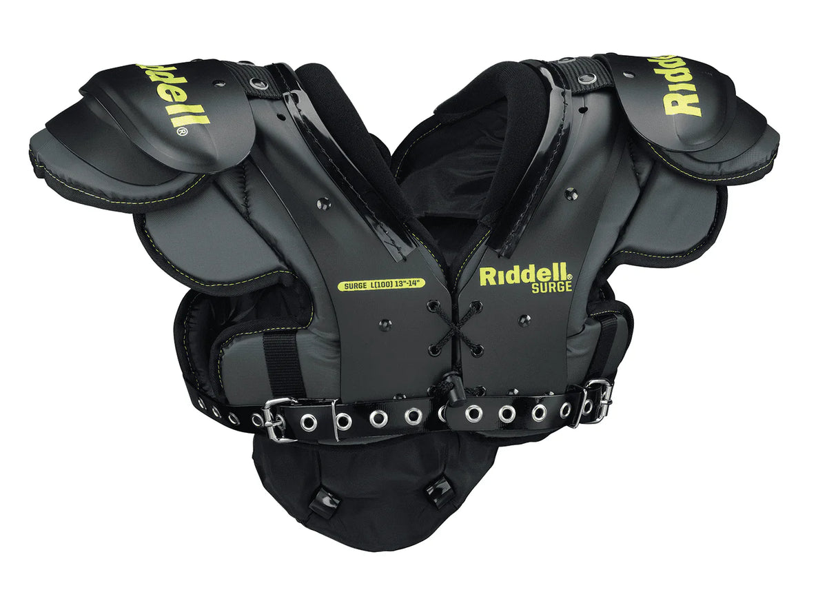 Black/Volt Medium Youth Football Shoulder Pad Q4151
