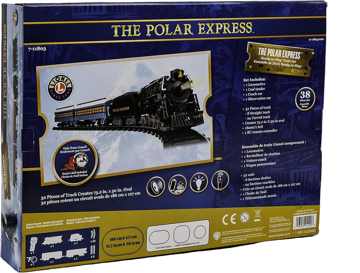 Black Battery-Powered Model Train Set with Remote M694036