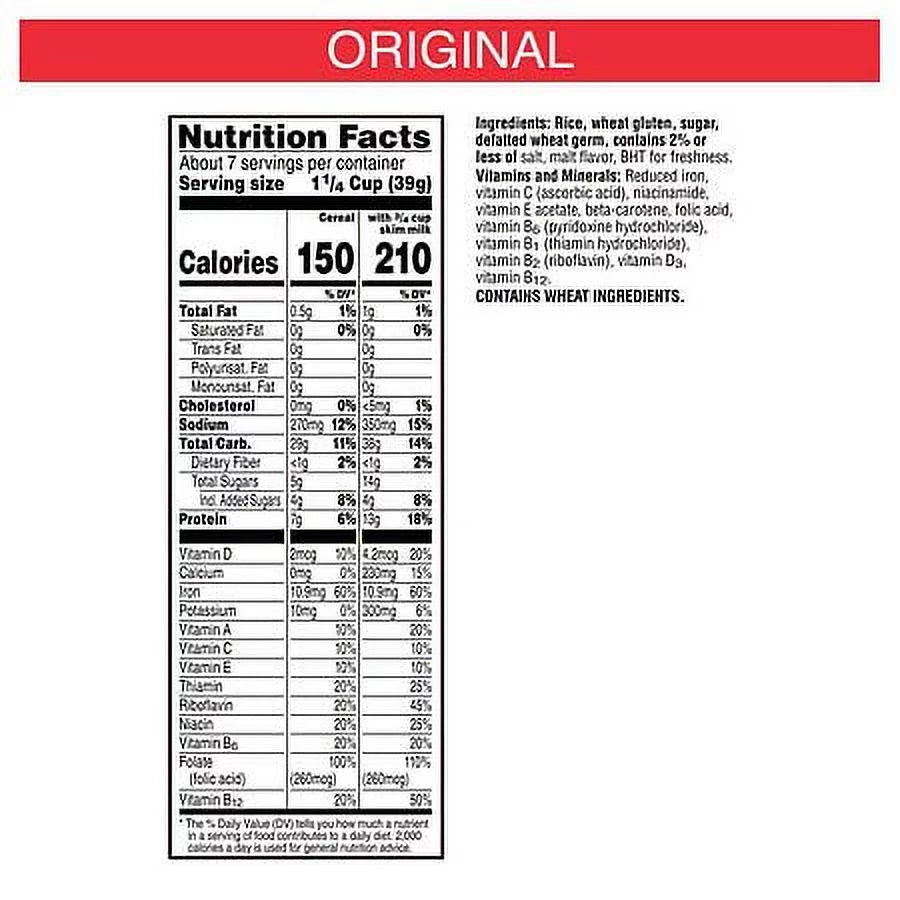 Original 9.6 oz Pack of 2 Cold Breakfast Cereal H70846