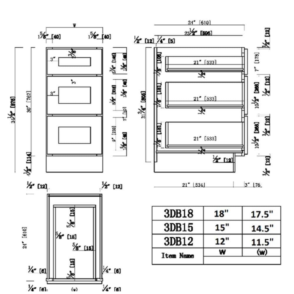 White Shaker Drawer Base Cabinet V97735