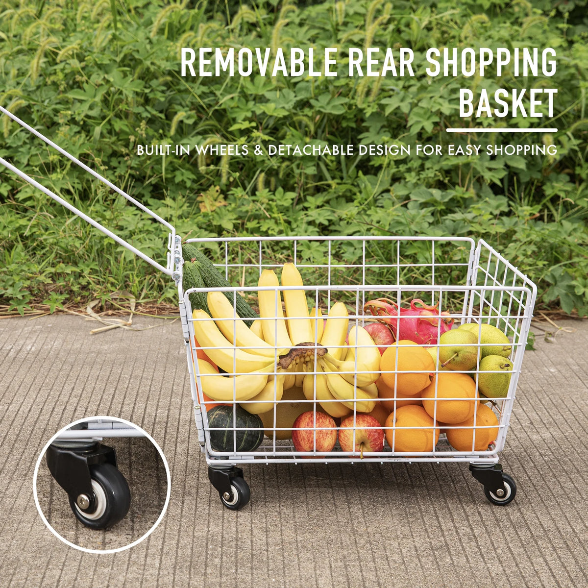 26Inch Single Speed Adult Tricycle 3 Wheel Cruiser Bike with Removable Wheeled Basket V9568