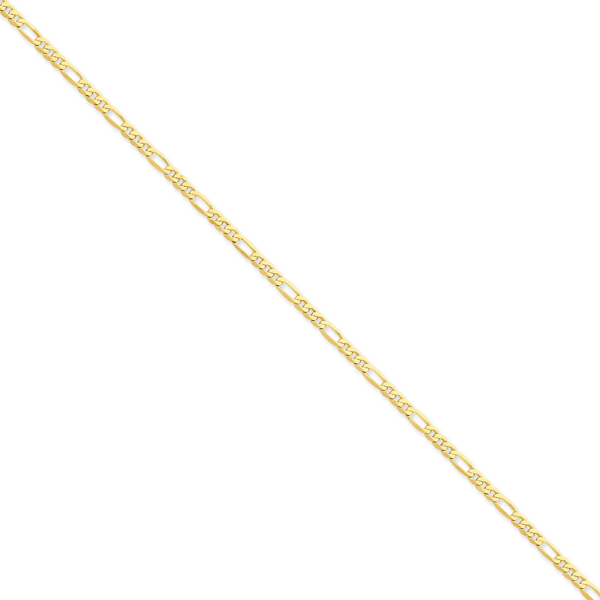 14k 3.00mm Flat Figaro Chain W120517